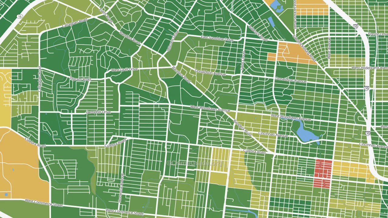 University Park-San Antonio, San Antonio, TX Map of Murder Rates