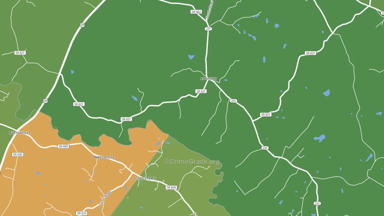 Uno, VA Map of Murder Rates