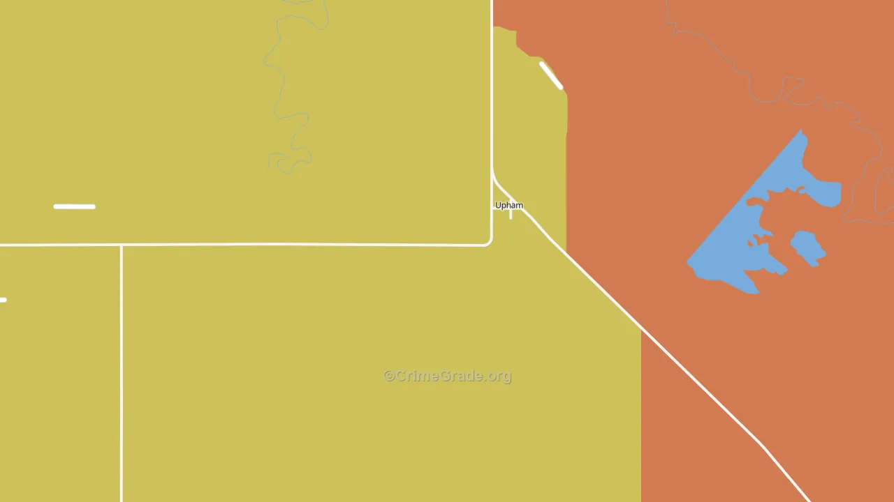 Upham, ND Map of Murder Rates