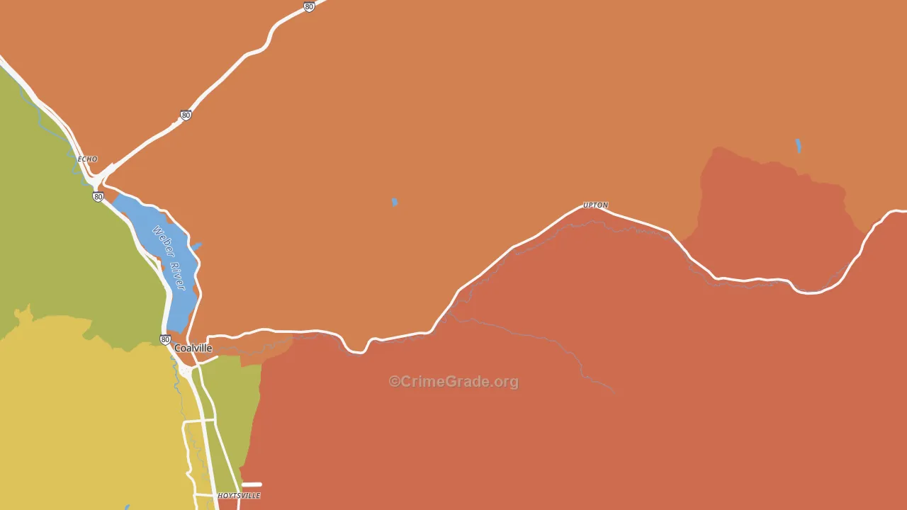 Upton, UT Map of Murder Rates
