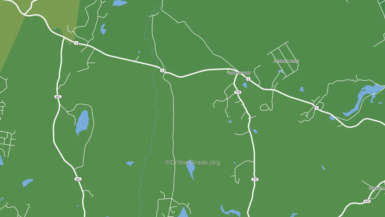 Uswick, PA Map of Murder Rates