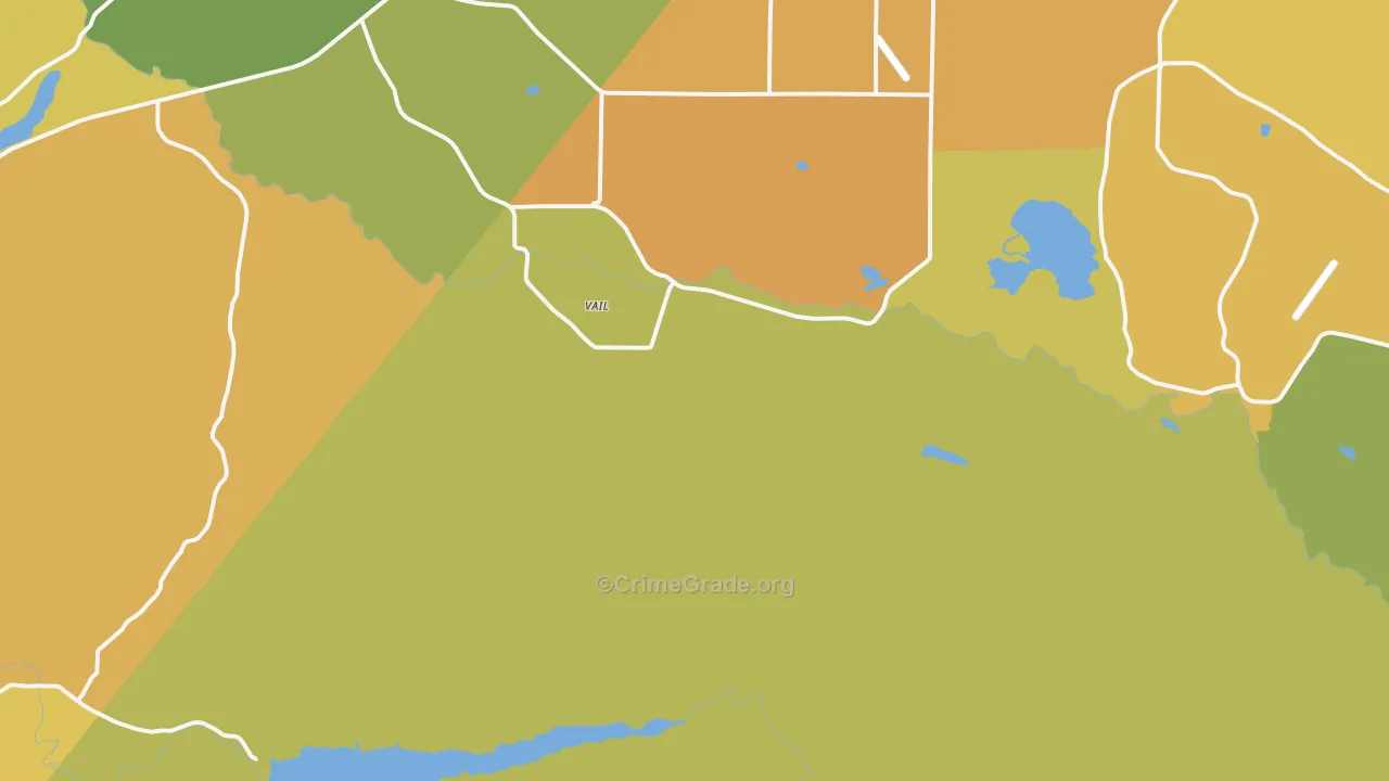 Vail, WA Map of Murder Rates