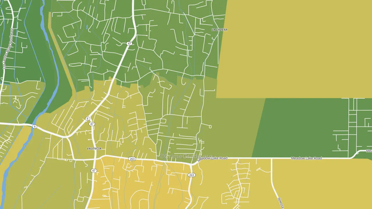 Valencia, NM Map of Murder Rates