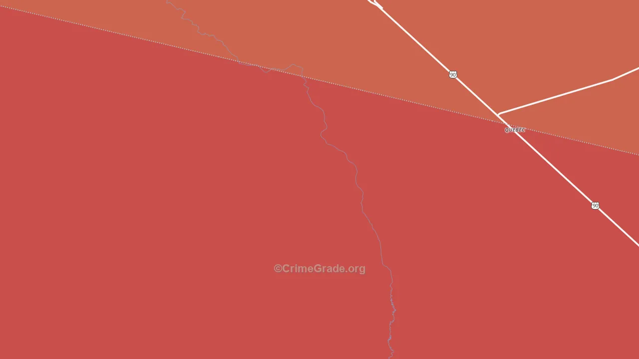 Valentine, TX Map of Murder Rates