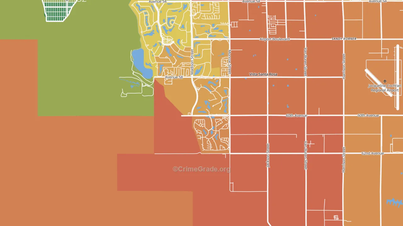 Valerie, CA Map of Murder Rates