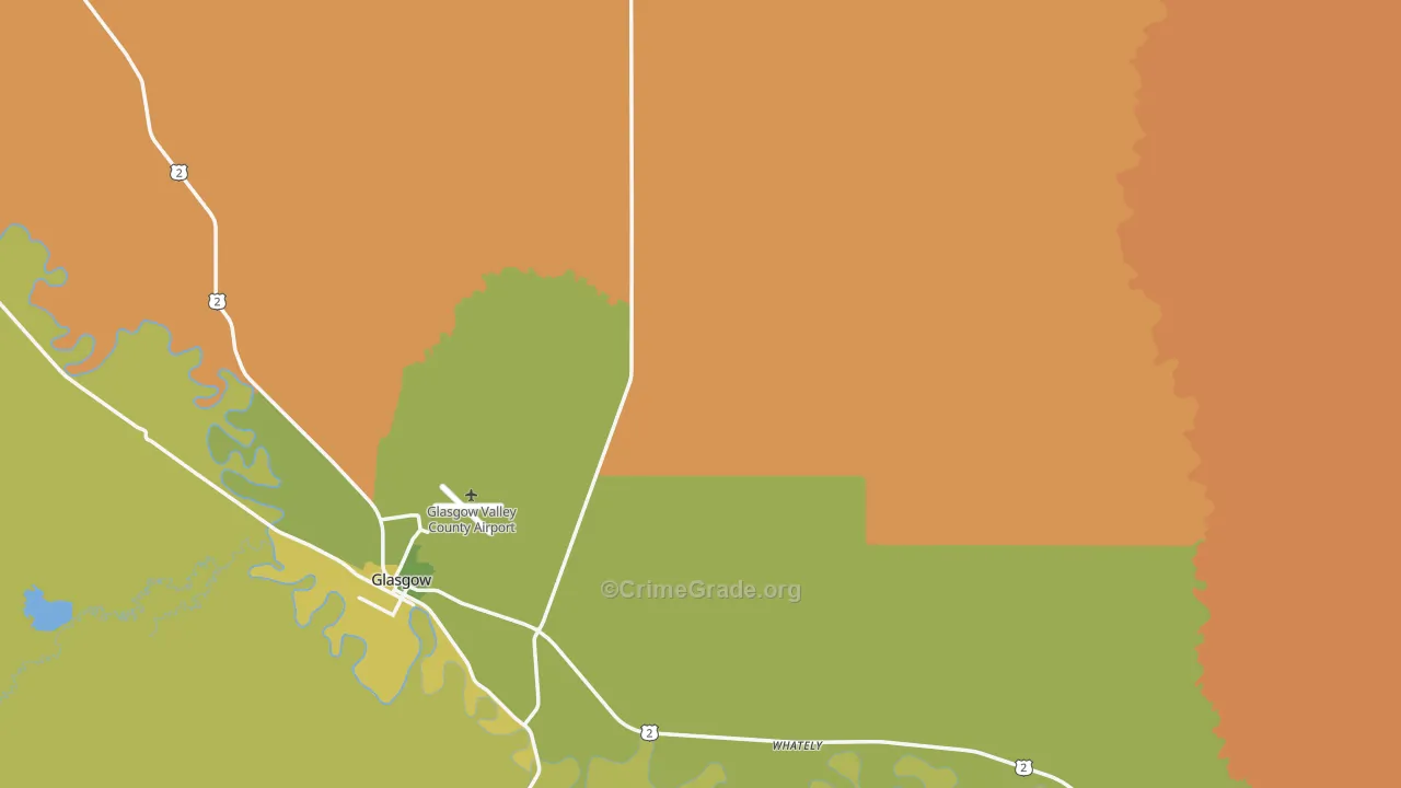 Valley County, MT Map of Murder Rates