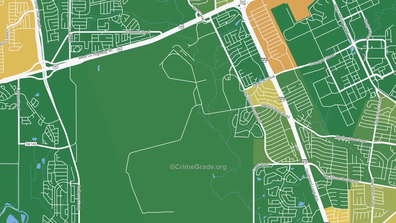 Valley-Hi, TX Map of Murder Rates