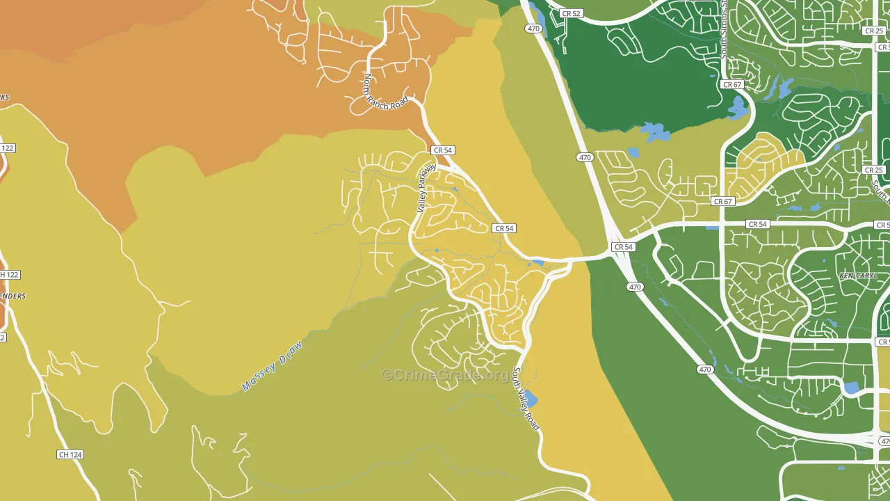 Valley Legacy, Littleton, CO Map of Murder Rates