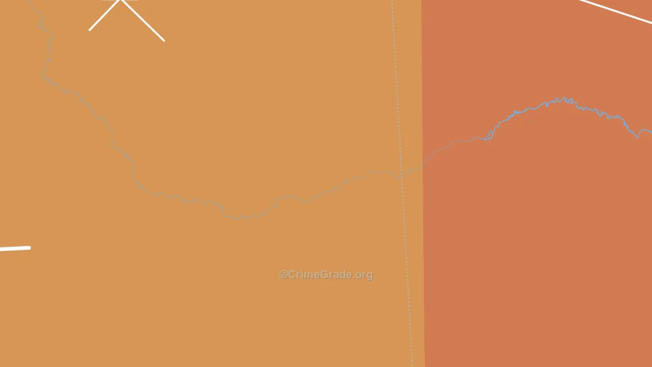 Valley Wells, TX Map of Murder Rates