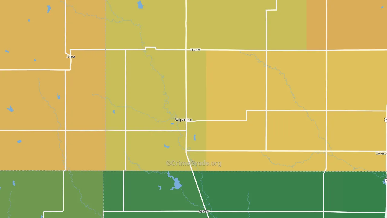 Valparaiso, NE Map of Murder Rates