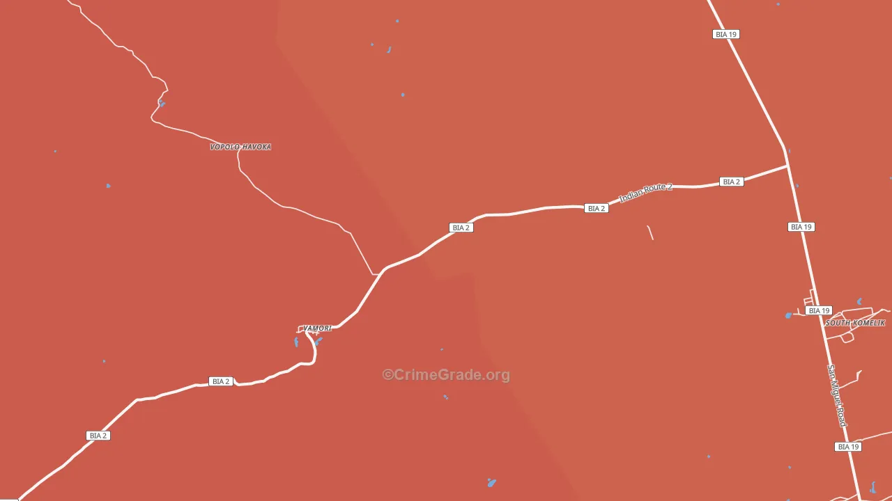 Vamori, AZ Map of Murder Rates