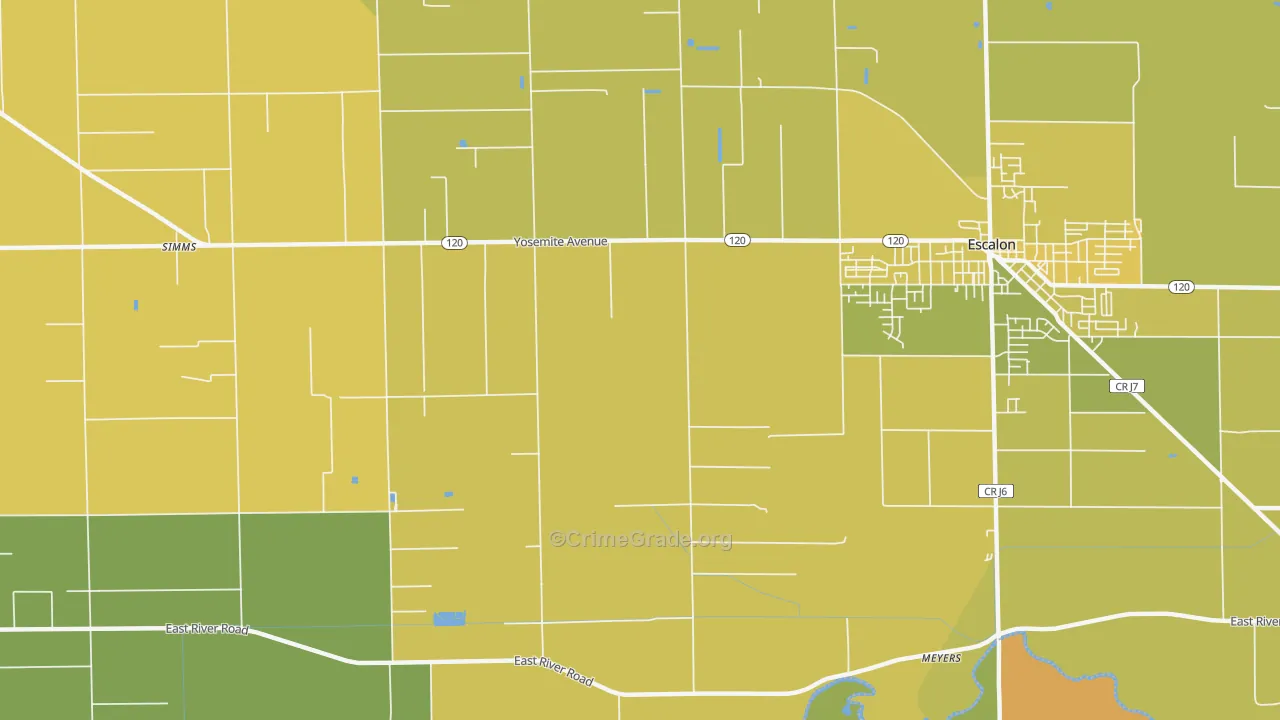 Van Allen, CA Map of Murder Rates