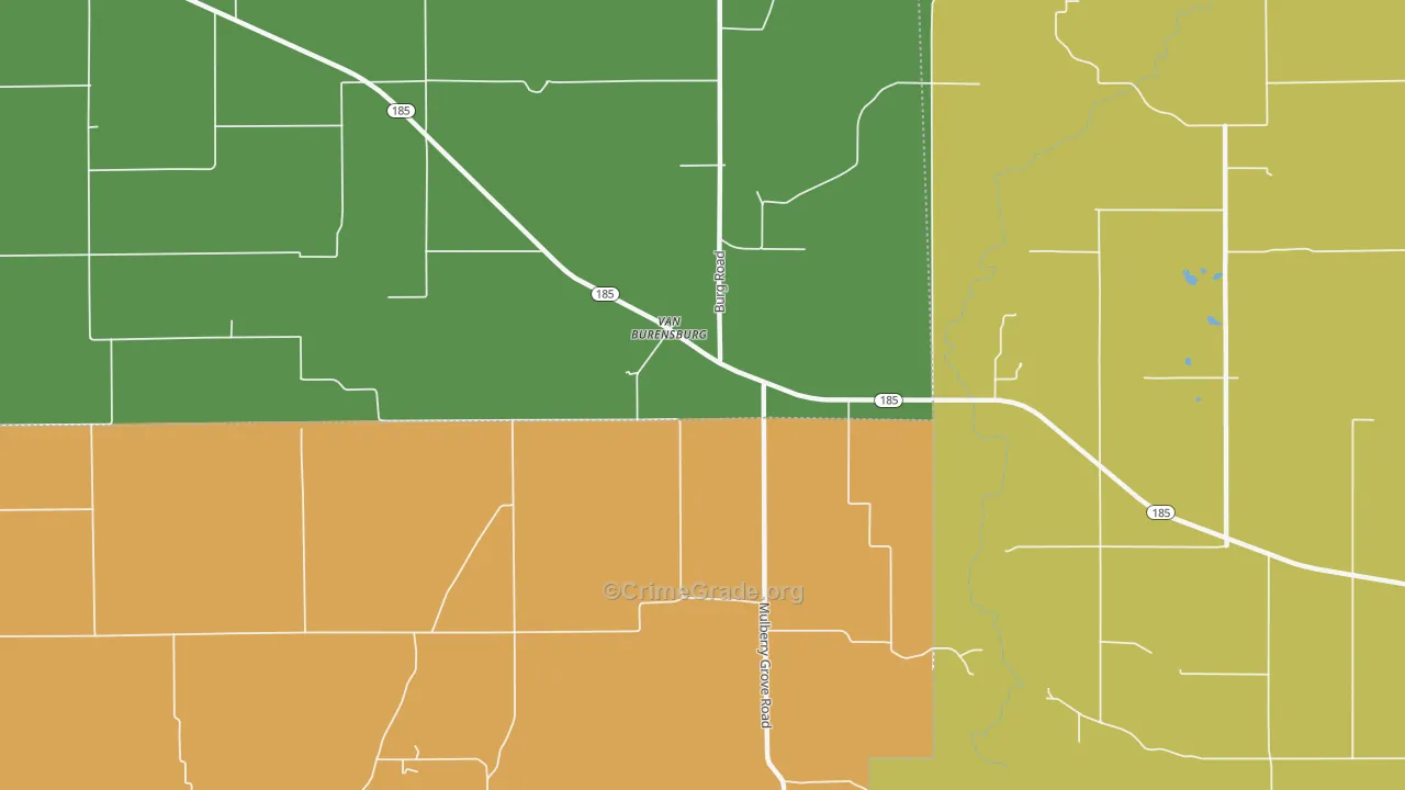 Van Burensburg, IL Map of Murder Rates