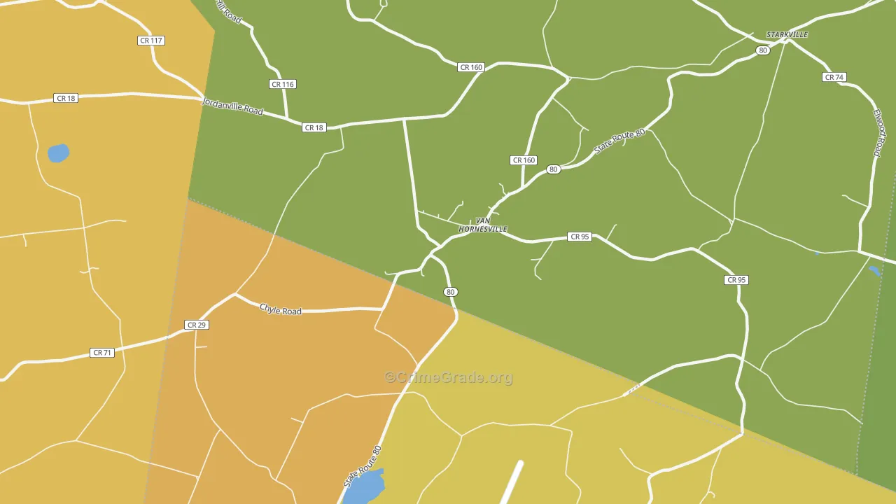 Van Hornesville, NY Map of Murder Rates