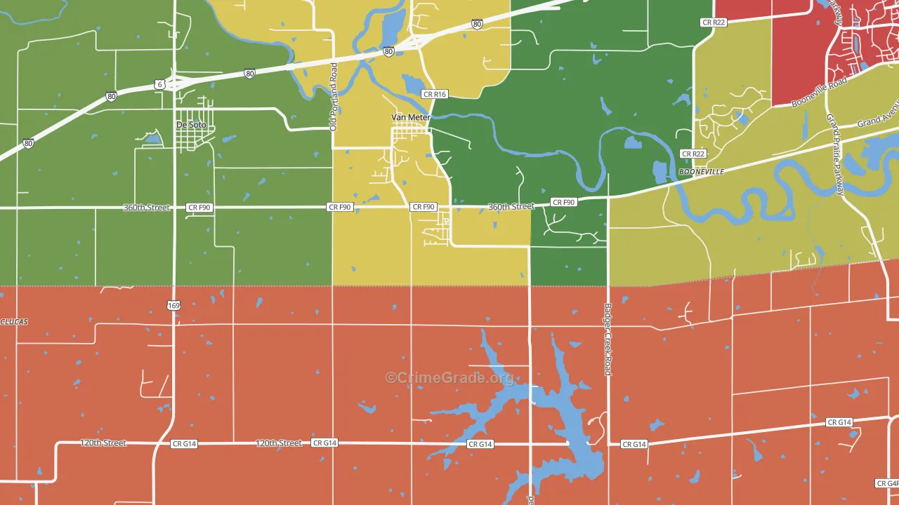 Van Meter, IA Map of Murder Rates