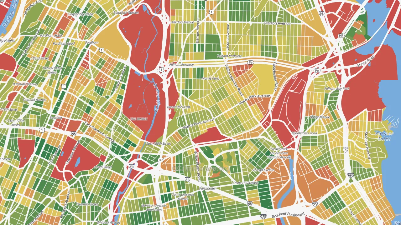Van Nest, Bronx, NY Map of Murder Rates