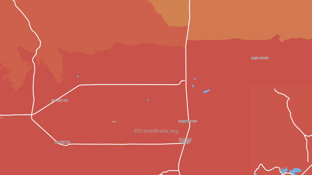 Vanderwagen, NM Map of Murder Rates