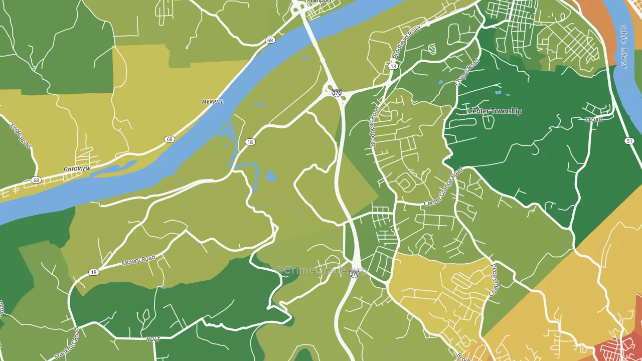 Vanport, PA Map of Murder Rates