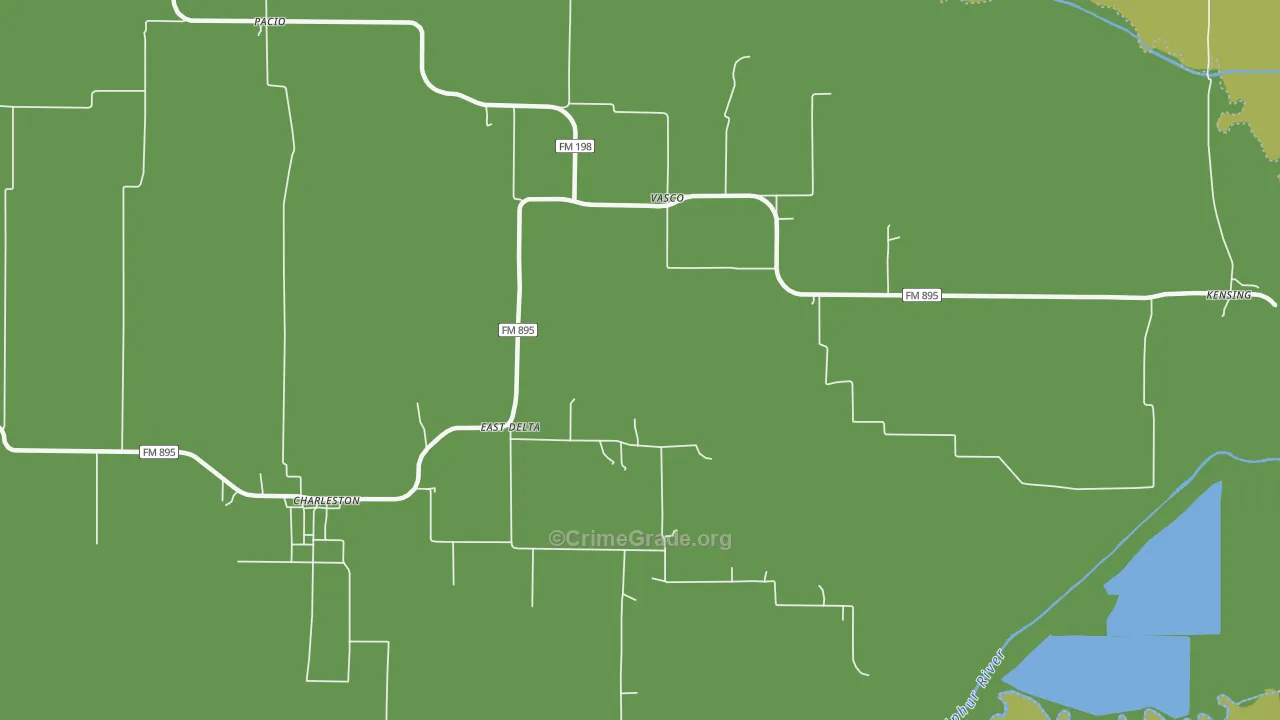 Vasco, TX Map of Murder Rates
