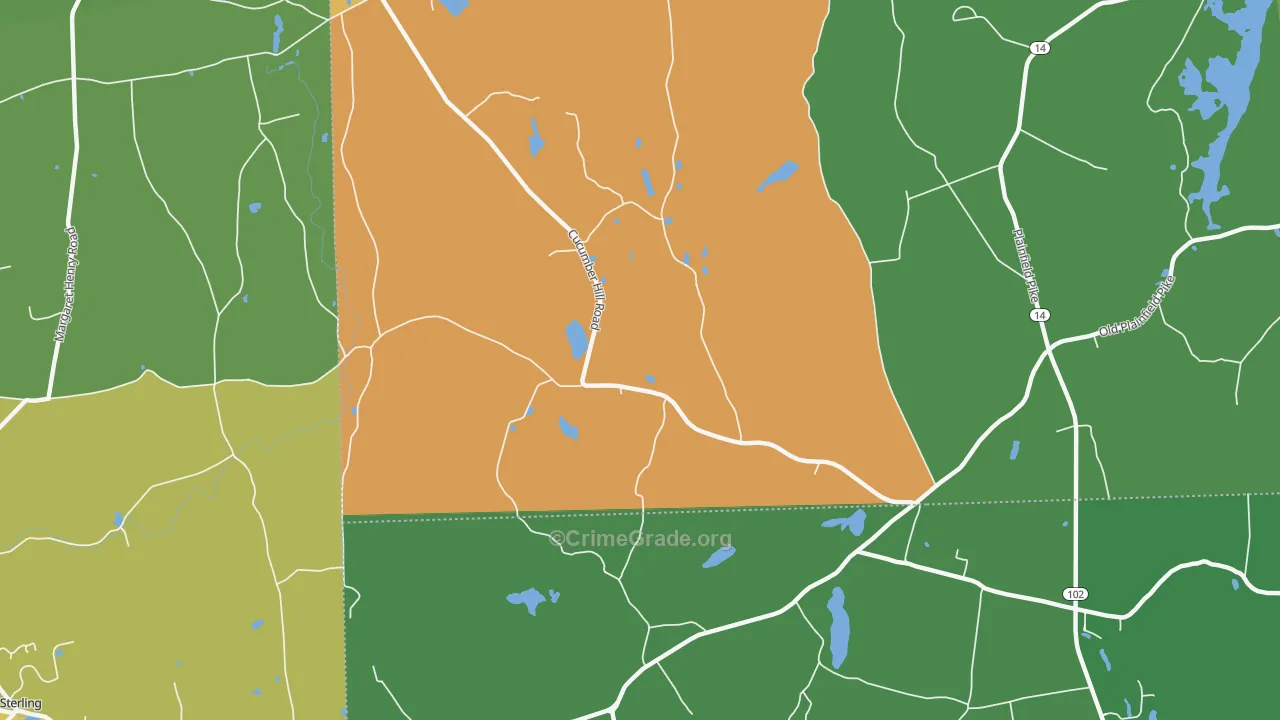 Vaughn Hollow, RI Map of Murder Rates