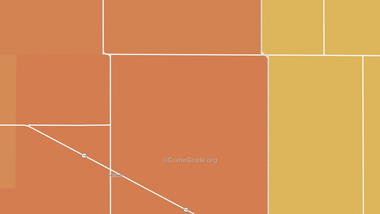 Vayland, SD Map of Murder Rates