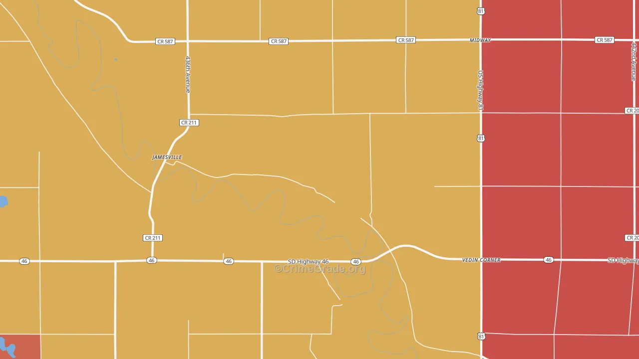 Vedin Corner, SD Map of Murder Rates