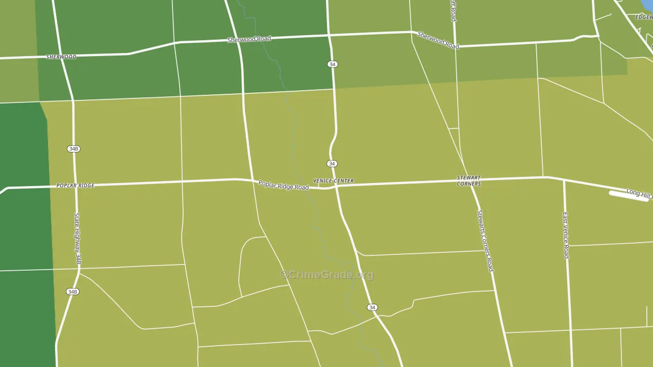 Venice Center, NY Map of Murder Rates