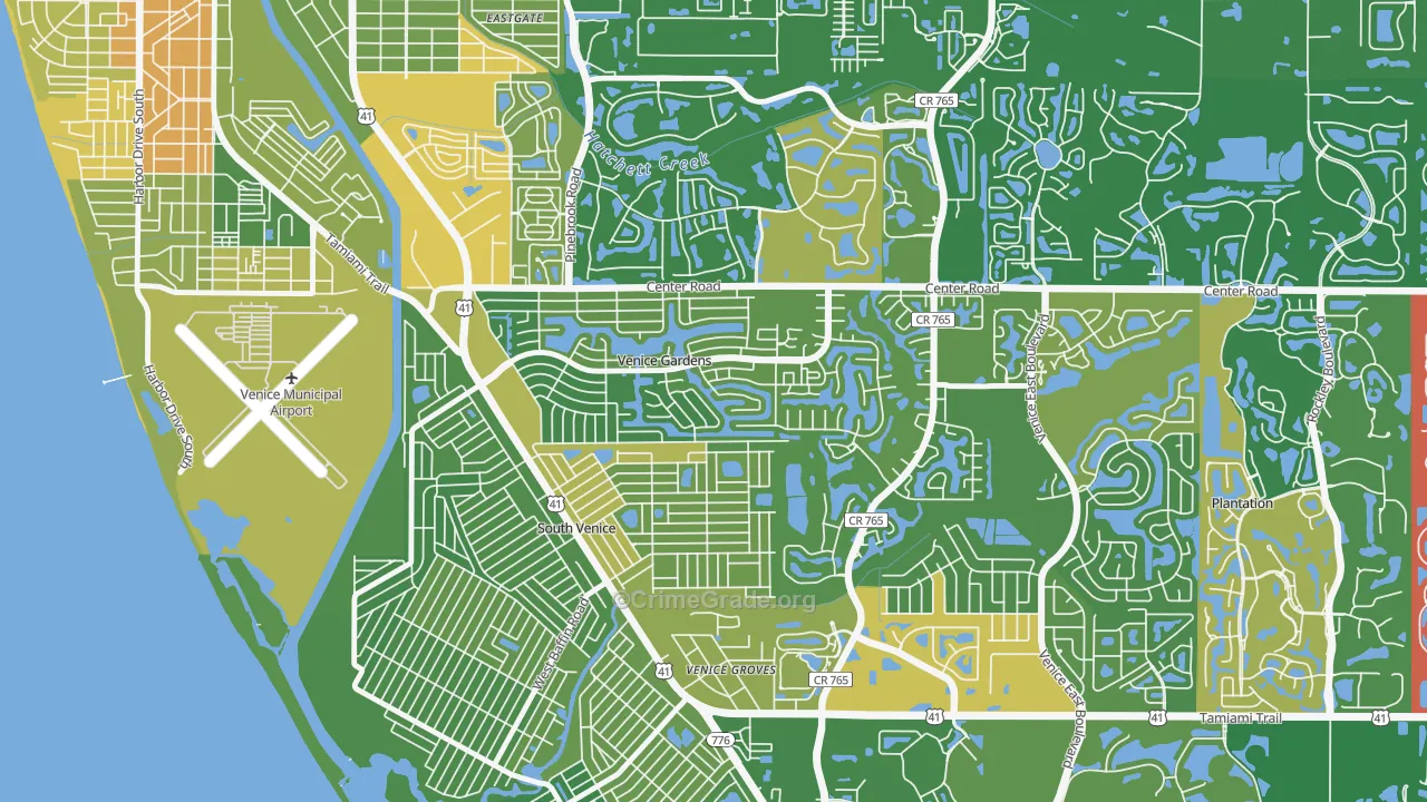 Venice Gardens, FL Map of Murder Rates