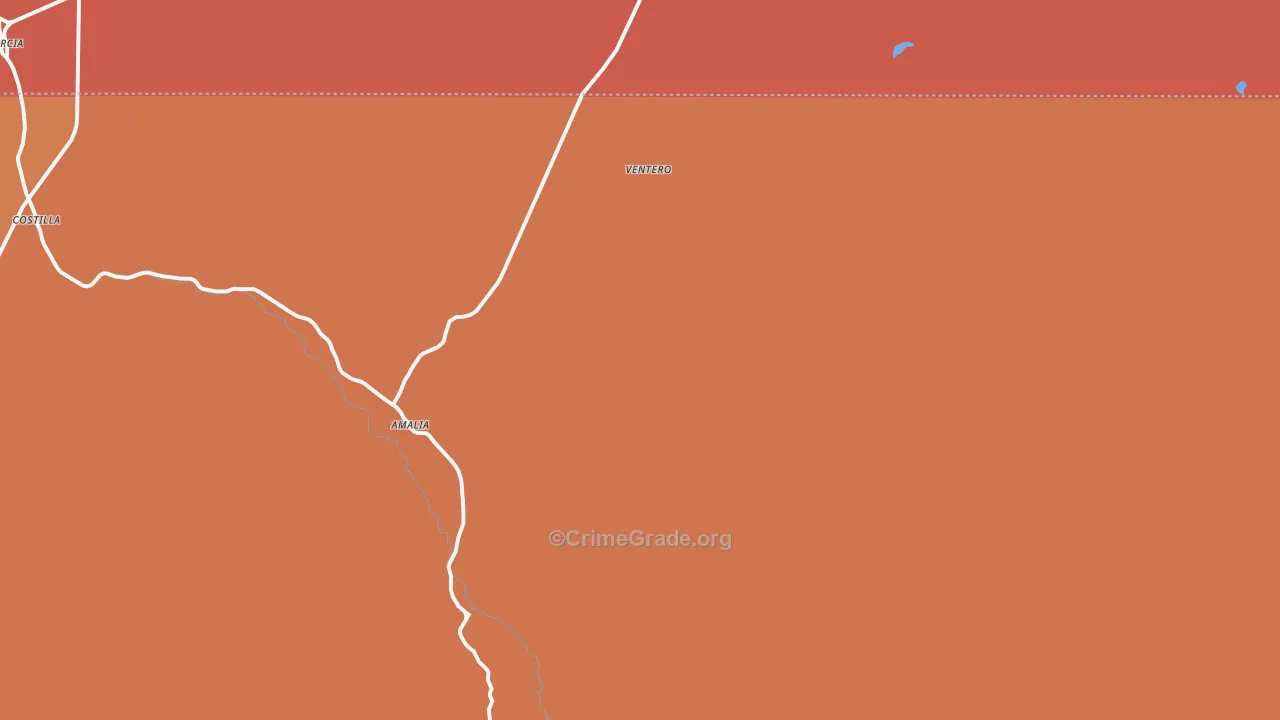 Ventero, NM Map of Murder Rates