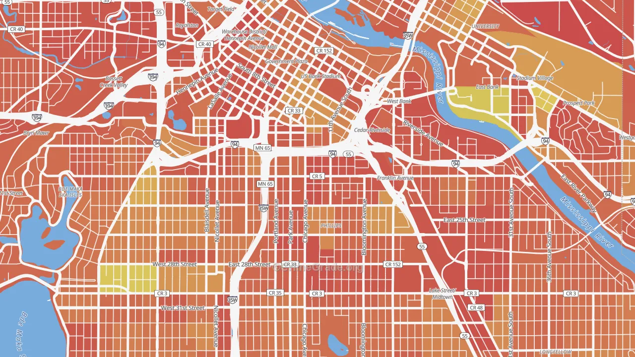 Ventura Village, Minneapolis, MN Map of Murder Rates