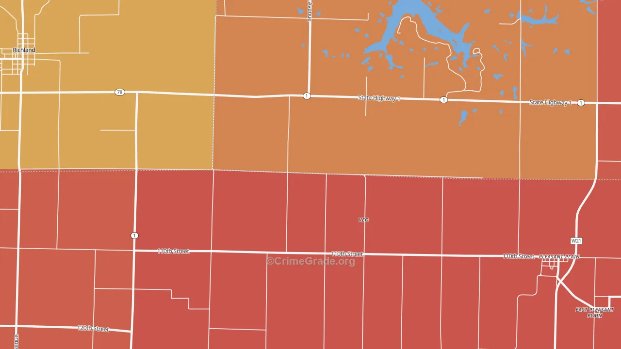 Veo, IA Map of Murder Rates
