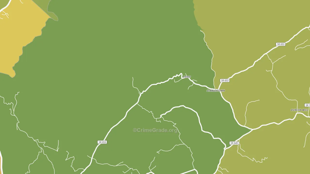 Verdi, VA Map of Murder Rates