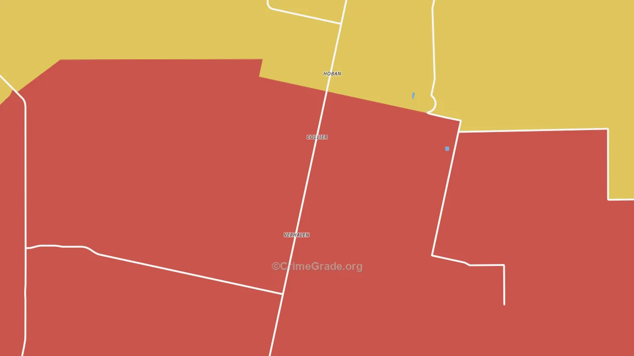 Verhalen, TX Map of Murder Rates