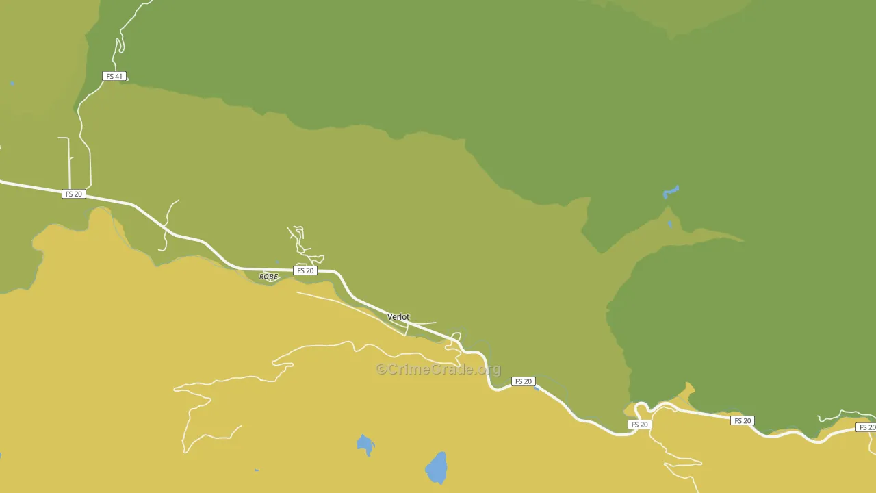 Verlot, WA Map of Murder Rates
