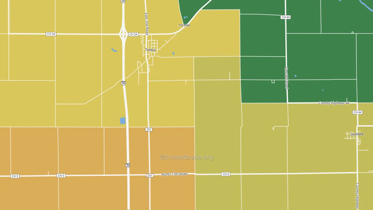 Vermilionville, IL Map of Murder Rates