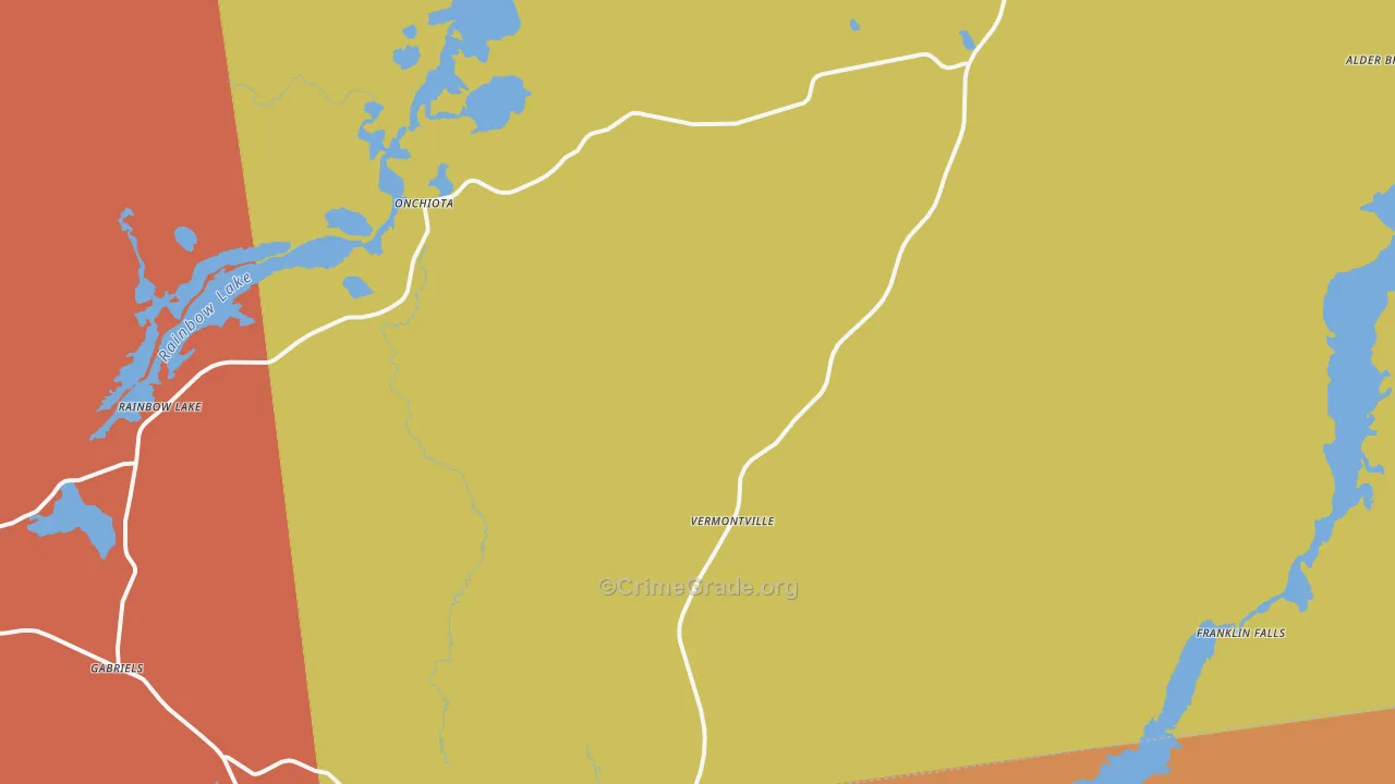 Vermontville, NY Map of Murder Rates
