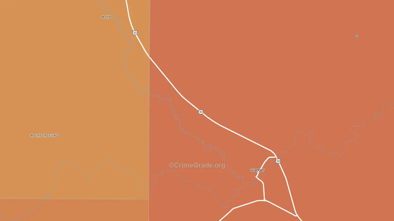 Verne, WY Map of Murder Rates