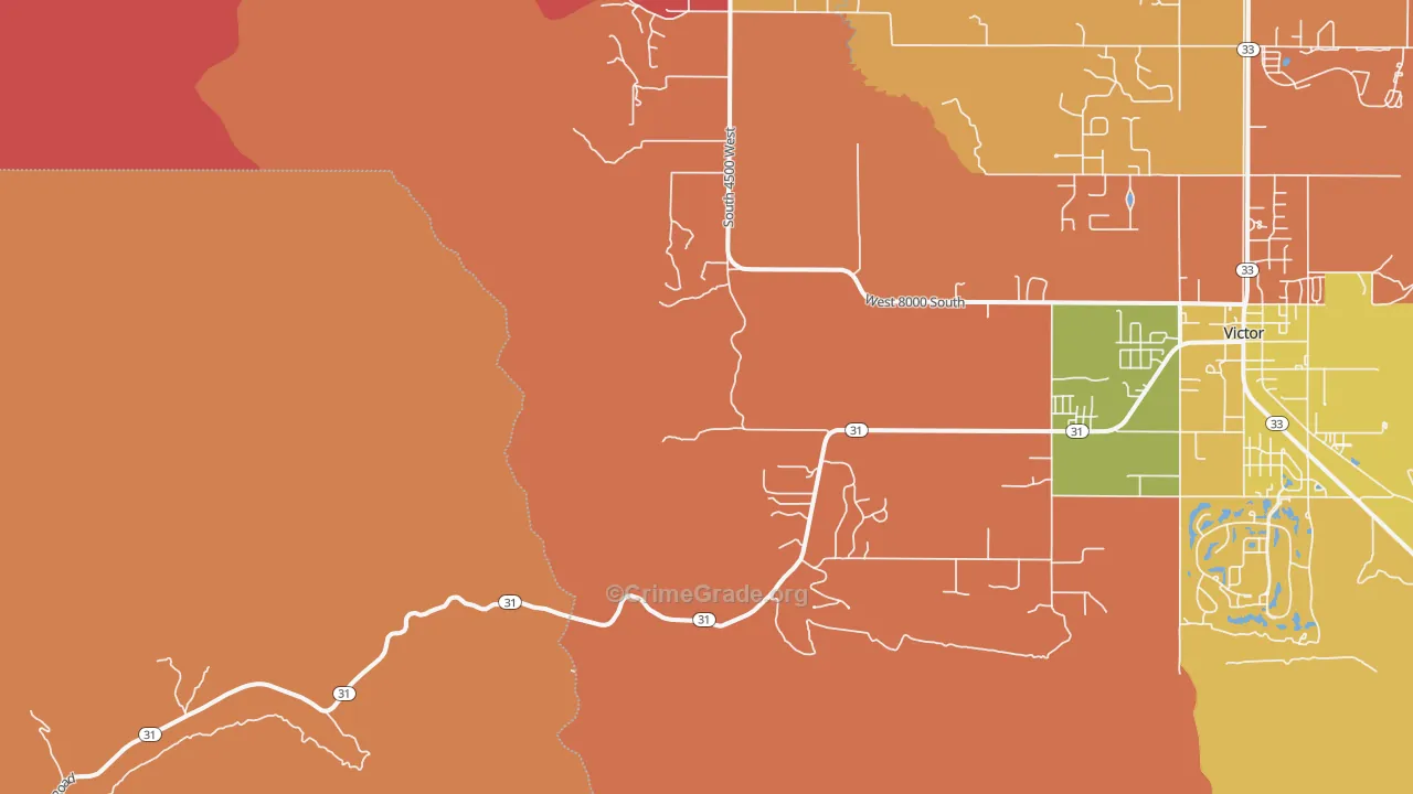 Vernon, ID Map of Murder Rates