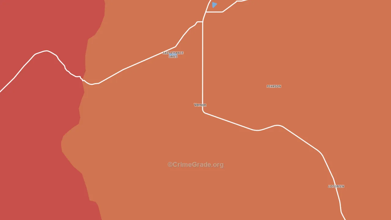 Vernon, UT Map of Murder Rates