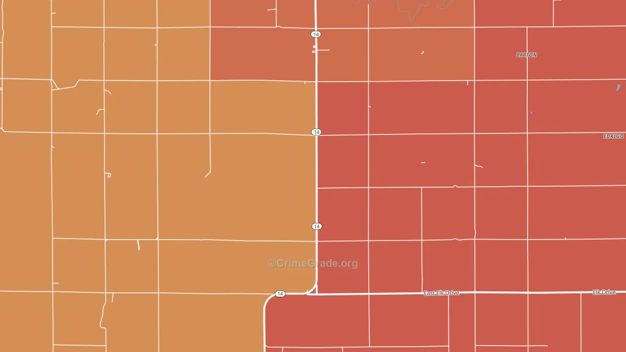 Vesper, KS Map of Murder Rates