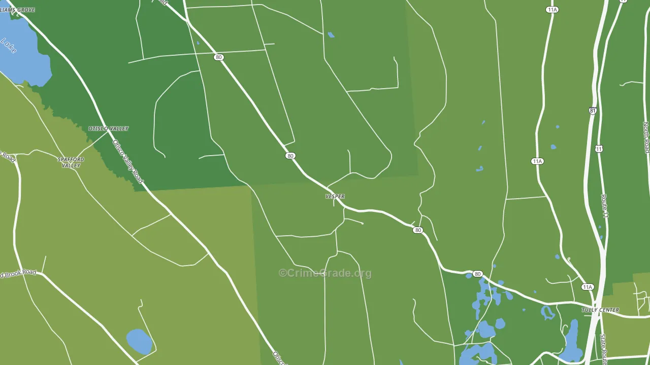 Vesper, NY Map of Murder Rates