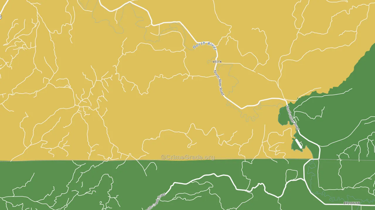 Vesta, WA Map of Murder Rates