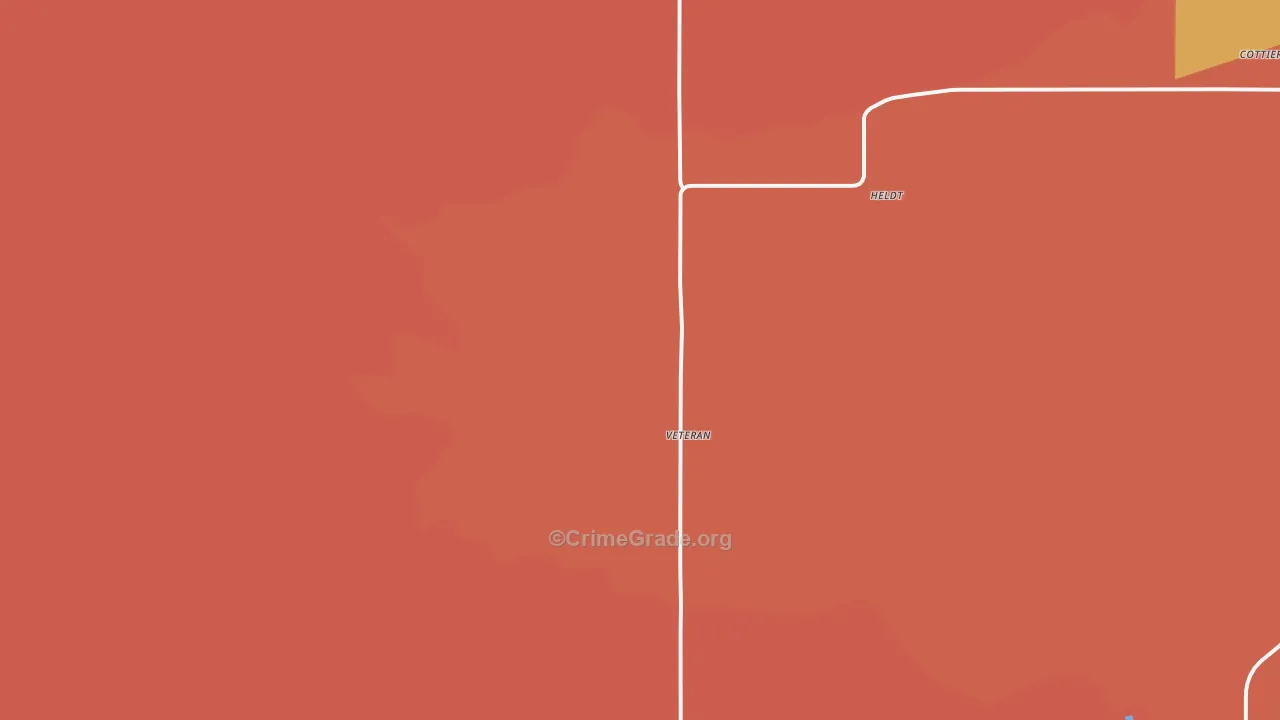 Veteran, WY Map of Murder Rates