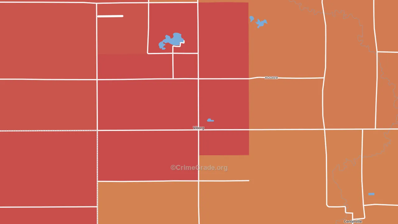 Viborg, SD Map of Murder Rates
