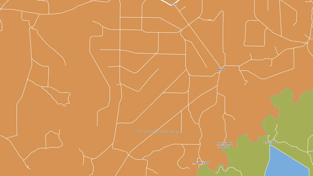 Vick, AR Map of Murder Rates