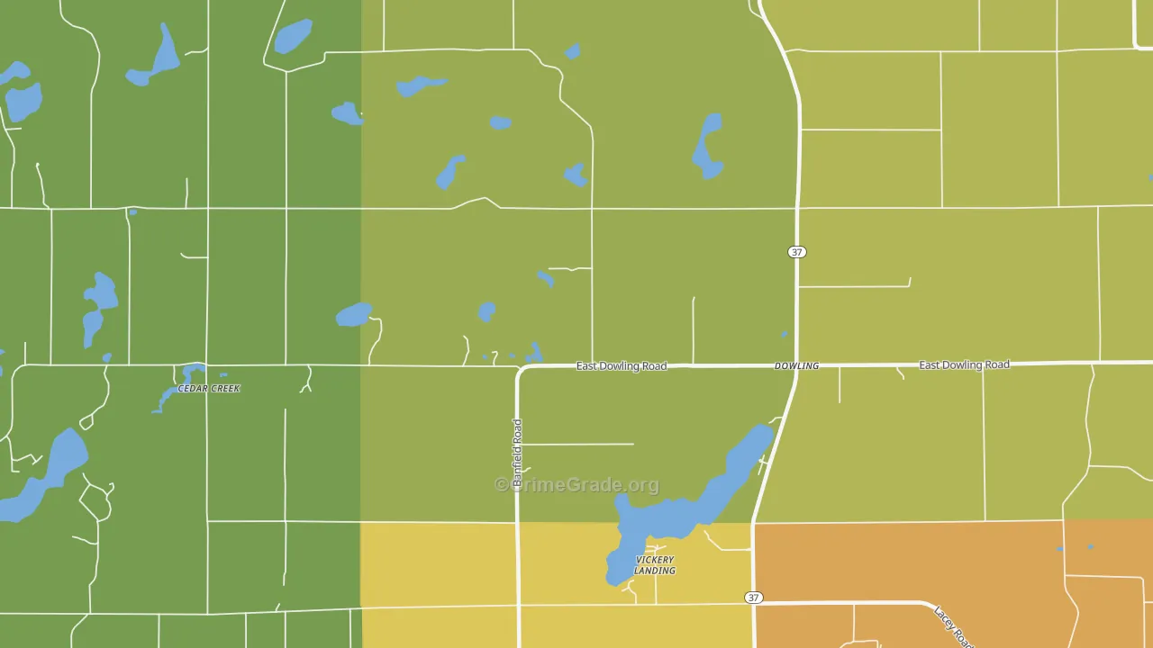 Vickery Landing, MI Map of Murder Rates
