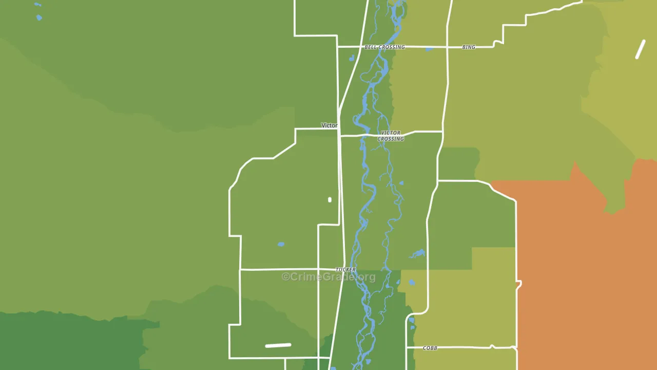 Victor, MT Map of Murder Rates