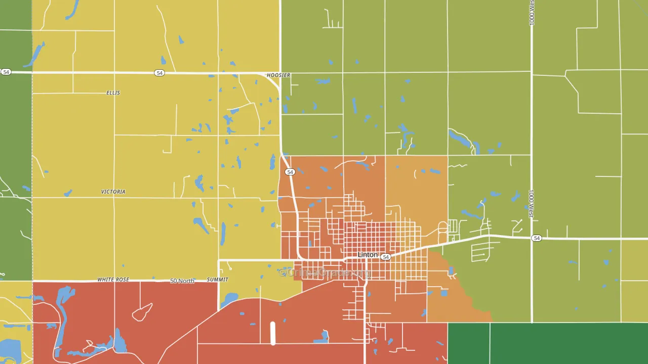 Victoria, IN Map of Murder Rates