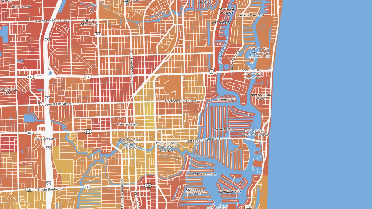 Victoria Park, Fort Lauderdale, FL Map of Murder Rates