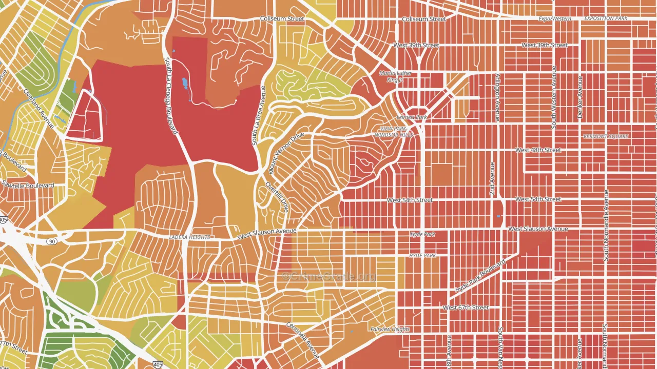 View Park-Windsor Hills, CA Map of Murder Rates